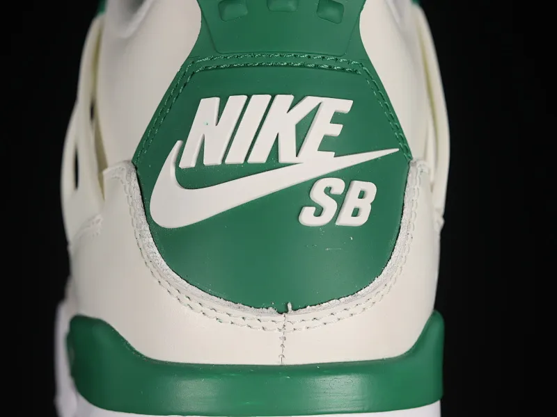 All categories Air Jordan Jordan series basketball shoes Air Jordan 4 pure original version Nk SB x Air Jordan 4 "Pine Green" AJ4 Joe 4 joint white green DR5415-103
